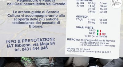Visite guidate con archeologi alla Villa romana di Mutteron dei Frari in Val Grande a Bibione  durante l’estate 2024